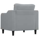 Sofa Chair Light Grey 60 cm Fabric - 45-Degree Angle
