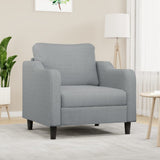 Sofa Chair Light Grey 60 cm Fabric