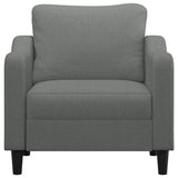 Sofa Chair Dark Grey 60 cm Fabric