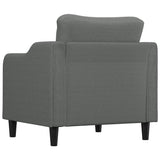 Sofa Chair Dark Grey 60 cm Fabric - 45-Degree Angle
