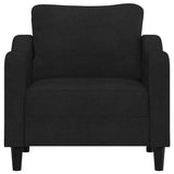 Sofa Chair Black 60 cm Fabric - Side View