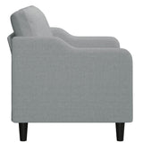 2-Seater Sofa Light Grey 120 cm Fabric - Top-Down View