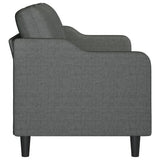 3-Seater Sofa Dark Grey 180 cm Fabric - Top-Down View