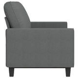 3-Seater Sofa Dark Grey 180 cm Fabric - Top-Down View