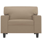 Sofa Chair Cappuccino 60 cm Faux Leather