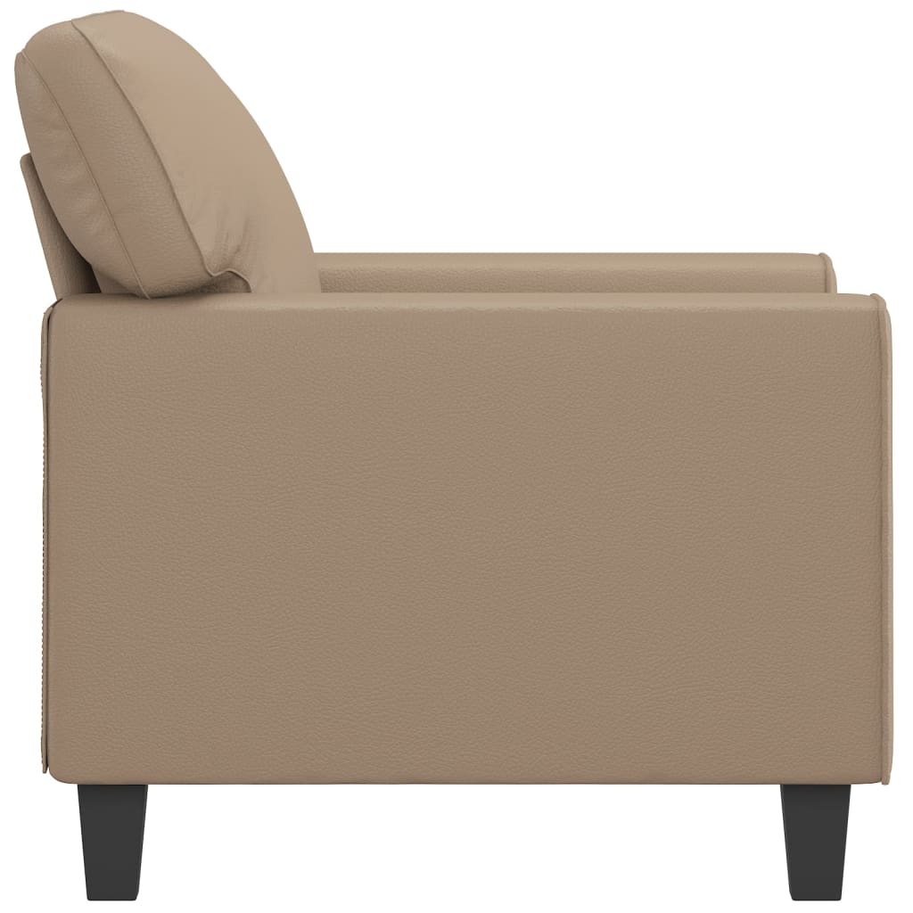 Sofa Chair Cappuccino 60 cm Faux Leather