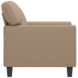 Sofa Chair Cappuccino 60 cm Faux Leather