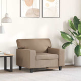 Sofa Chair Cappuccino 60 cm Faux Leather - 45-Degree Angle