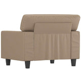 Sofa Chair Cappuccino 60 cm Faux Leather