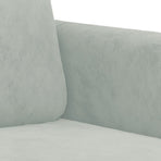 Sofa Chair Light Grey 60 cm Velvet
