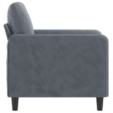 Sofa Chair Dark Grey 60 cm Velvet