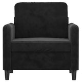 Sofa Chair Black 60 cm Velvet