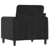 Sofa Chair Black 60 cm Velvet - 45-Degree Angle