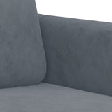 2-Seater Sofa Dark Grey 120 cm Velvet