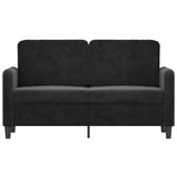 2-Seater Sofa Black 120 cm Velvet