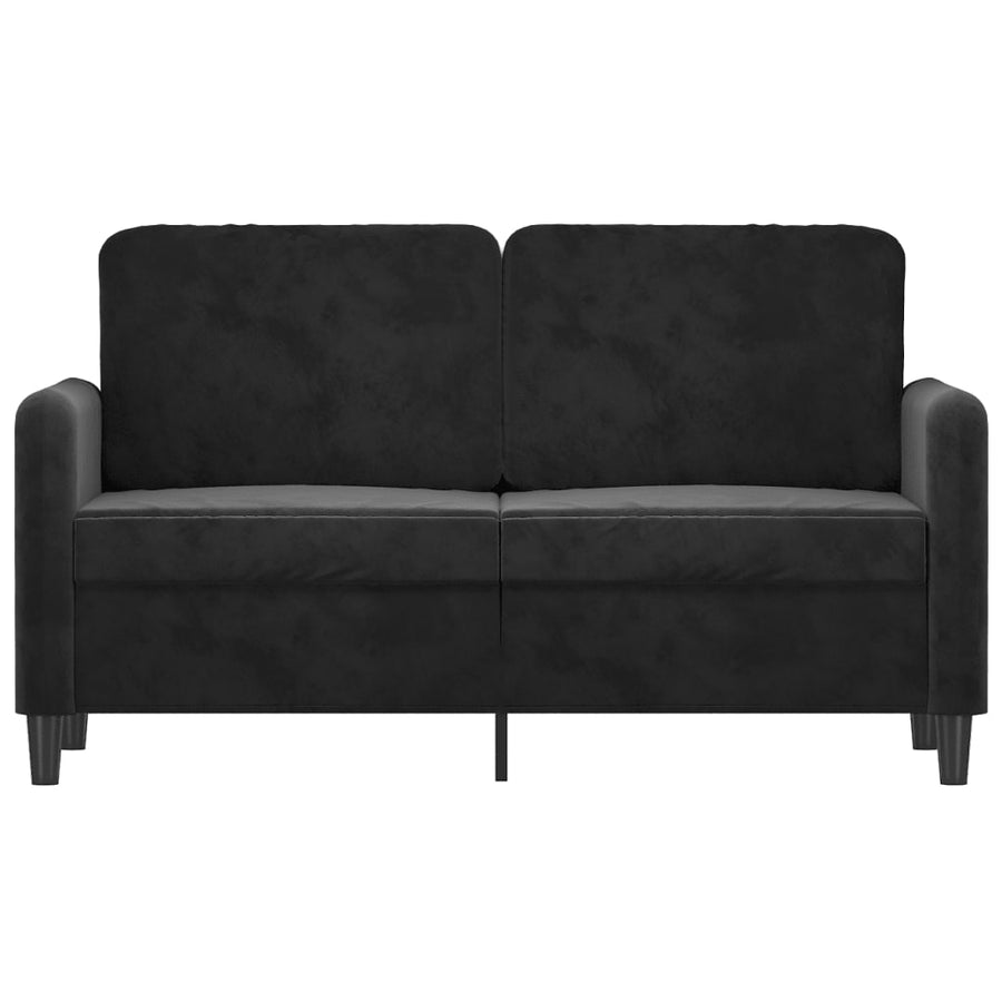 2-Seater Sofa Black 120 cm Velvet