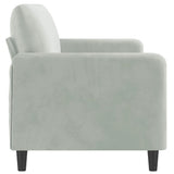 3-Seater Sofa Light Grey 180 cm Velvet - Top-Down View