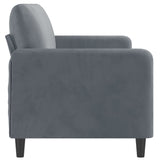 3-Seater Sofa Dark Grey Velvet 180 cm - Top-Down View