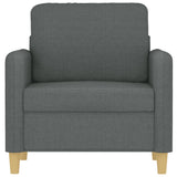 Sofa Chair Dark Grey 60 cm Fabric - Side View