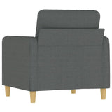 Sofa Chair Dark Grey 60 cm Fabric - 45-Degree Angle