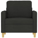 Sofa Chair Black 60 cm Fabric