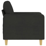 Sofa Chair Black 60 cm Fabric - Top-Down View