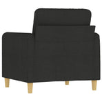 Sofa Chair Black 60 cm Fabric