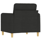 Sofa Chair Black 60 cm Fabric - 45-Degree Angle