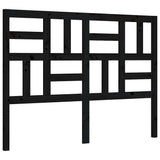 Bed Frame without Mattress Black 135x190 cm Solid Wood