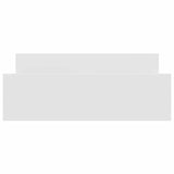 Bed Frame without Mattress White 150x200 cm