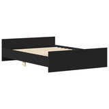 Bed Frame without Mattress Black 150x200 cm - Top-Down View