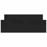 Bed Frame without Mattress Black 150x200 cm - 45-Degree Angle