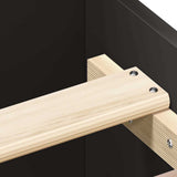 Bed Frame without Mattress Black 150x200 cm - Low Angle