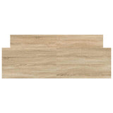 Bed Frame without Mattress Sonoma Oak 150x200 cm - 45-Degree Angle