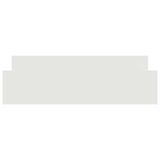 Bed Frame without Mattress White 183x203 cm King