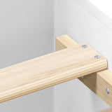 Bed Frame without Mattress White 183x203 cm King - Low Angle