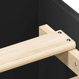 Bed Frame without Mattress Black 183x203 cm King - Extra Image