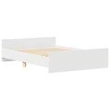 Bed Frame without Mattress White 135x190 cm - Top-Down View
