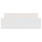 Bed Frame without Mattress White 135x190 cm