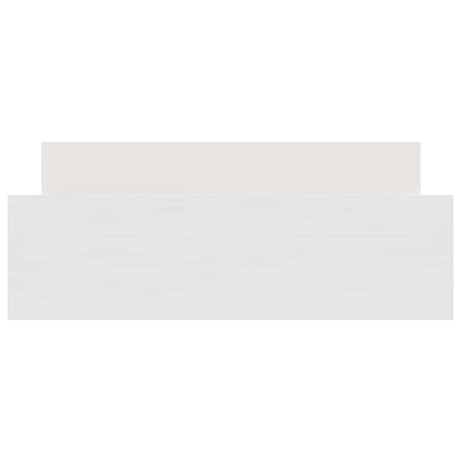 Bed Frame without Mattress White 135x190 cm