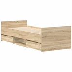 Bed Frame without Mattress Sonoma Oak 90x190 cm