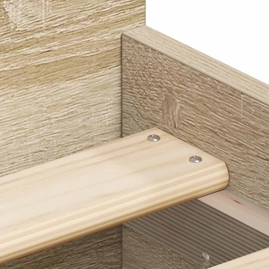 Bed Frame without Mattress Sonoma Oak 90x190 cm
