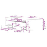 Bed Frame without Mattress Sonoma Oak 90x190 cm
