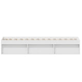Bed Frame without Mattress White 90x190 cm - Rear View