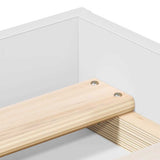 Bed Frame without Mattress White 90x190 cm - Low Angle