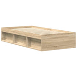 Bed Frame without Mattress Sonoma Oak 90x190 cm