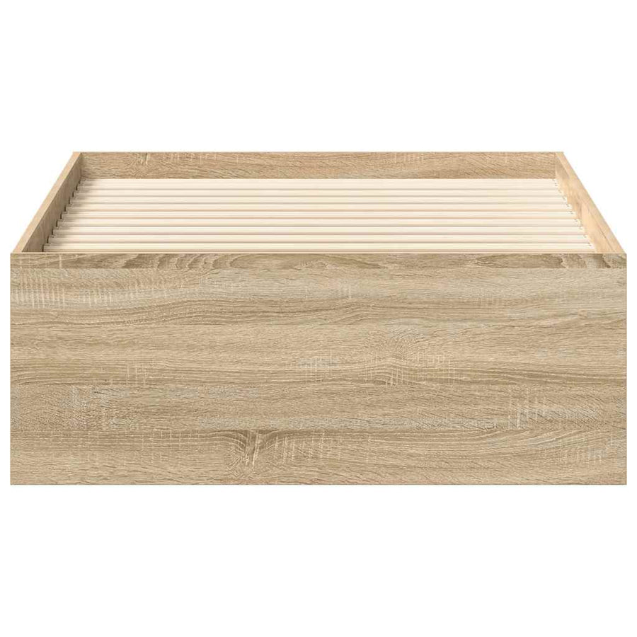 Bed Frame without Mattress Sonoma Oak 90x190 cm