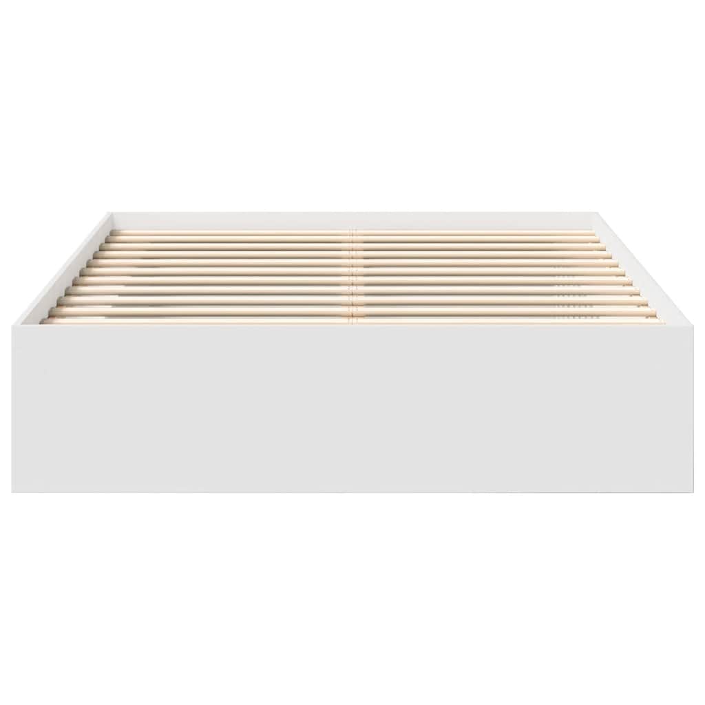 Bed Frame without Mattress White 150x200 cm