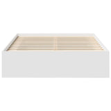 Bed Frame without Mattress White 150x200 cm - 45-Degree Angle