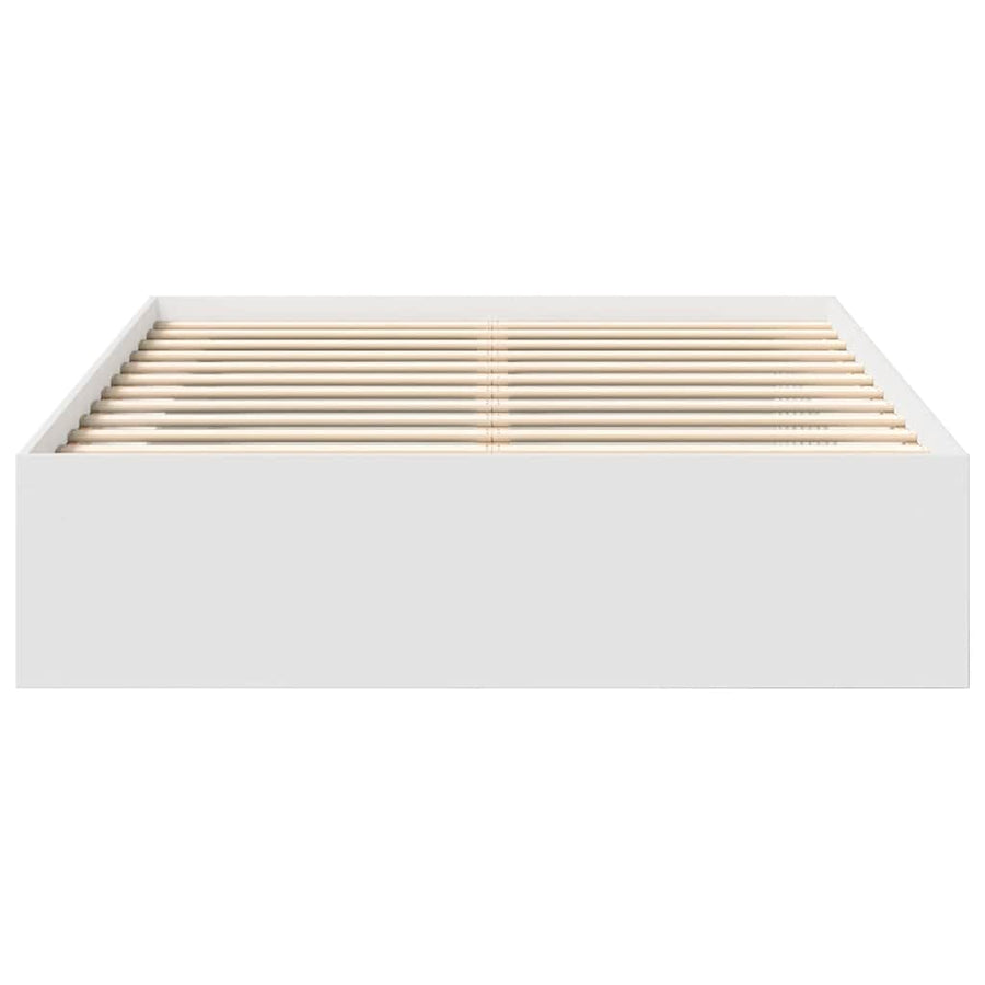 Bed Frame without Mattress White 150x200 cm